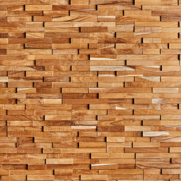 Reclaimed Natural Teak Wooden Cladding Wall Panel