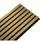 copy of Wooden Slat Wall - Vertigo - 250 x 30 x 2cm - Black - Black Felt