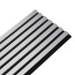 copy of Wooden Slat Wall - Vertigo - 250 x 30 x 2cm - Black - Black Felt