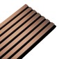 copy of Wooden Slat Wall - Vertigo - 250 x 30 x 2cm - Black - Black Felt