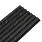 copy of Wooden Slat Wall - Vertigo - 250 x 30 x 2cm - Black - Black Felt