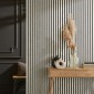 copy of Wooden Slat Wall - Vertigo - 250 x 30 x 2cm - Black - Black Felt