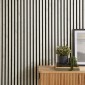 copy of Wooden Slat Wall - Vertigo - 250 x 30 x 2cm - Black - Black Felt