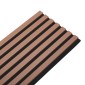 copy of Wooden Slat Wall - Vertigo - 250 x 30 x 2cm - Black - Black Felt