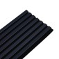 copy of Wooden Slat Wall - Vertigo - 250 x 30 x 2cm - Black - Black Felt