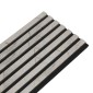 copy of Wooden Slat Wall - Vertigo - 250 x 30 x 2cm - Black - Black Felt