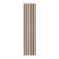 copy of Wooden slat wall panel Vertigo - 120x30x1 cm - Golden oak on black felt