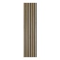 copy of Wooden slat wall panel Vertigo - 120x30x1 cm - Golden oak on black felt