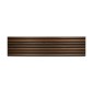 Wooden slat wall panel Vertigo - 120x30x1 cm - Dark oak on black felt