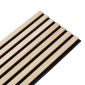 copy of Acoustic Wooden Slat Wall - Vertigo - 250 x 30 x 2cm - Classic Oak - Black Felt