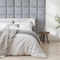 Upholstered Headboard Panel - 30 x 30cm - Grey