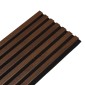 copy of Wooden slat wall panel Vertigo - 120x30x1 cm - Golden oak on black felt